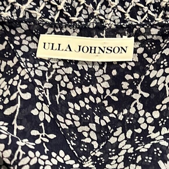 New Ulla Johnson Samir’s Blue Silk Mini Dress Size 8 - Picture 13 of 16